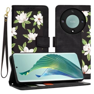 Husa pentru Honor Magic5 Lite - Techsuit FlipCraft - Flowers of the Dawn