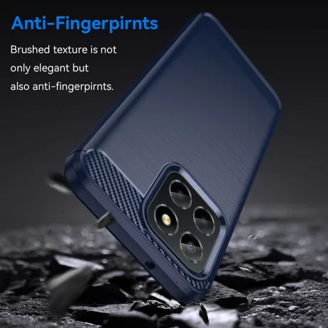 Husa pentru Honor X6 / X8 5G / 70 Lite - Techsuit Carbon Silicone - Blue