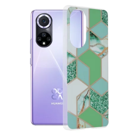 Husa pentru Huawei nova 9 / Honor 50 - Techsuit Marble Series - Green Hex