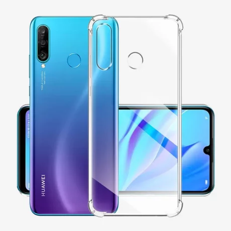 Husa pentru Huawei P30 Lite / P30 Lite New Edition - Techsuit Shockproof Clear Silicone - Clear