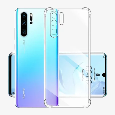 Husa pentru Huawei P30 Pro / P30 Pro New Edition - Techsuit Shockproof Clear Silicone - Clear