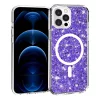 Husa pentru iPhone 12 Pro Max - Techsuit Sparkly Glitter MagSafe - Purple