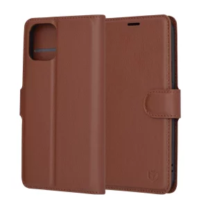 Husa pentru iPhone 12 - Techsuit Leather Folio - Brown