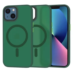Husa pentru iPhone 13 - Techsuit HaloFrost MagSafe Series - Midnight Green