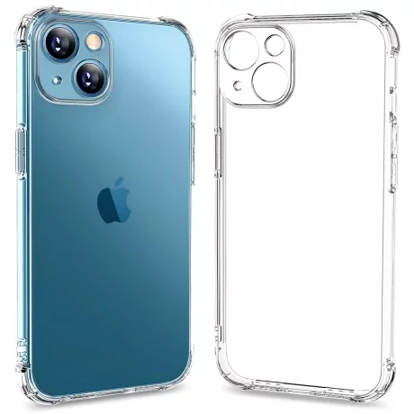 Husa pentru iPhone 15 Plus - Techsuit Shockproof Clear Silicone - Clear