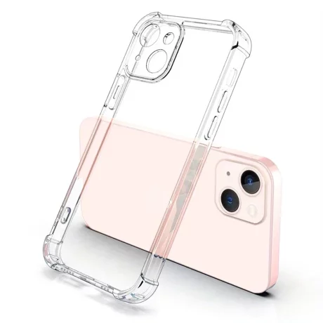 Husa pentru iPhone 15 Plus - Techsuit Shockproof Clear Silicone - Clear