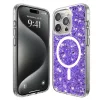 Husa pentru iPhone 15 Pro Max - Techsuit Sparkly Glitter MagSafe - Purple