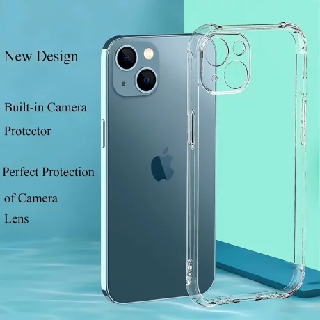 Husa pentru iPhone 15 - Techsuit Shockproof Clear Silicone - Clear