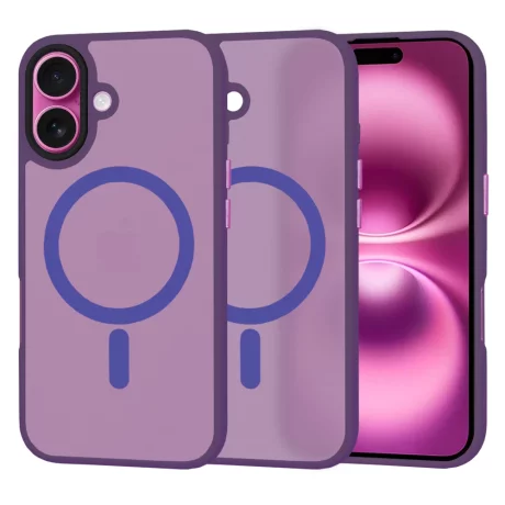 Husa pentru iPhone 16 Plus - Techsuit HaloFrost MagSafe Series - Deep Purple