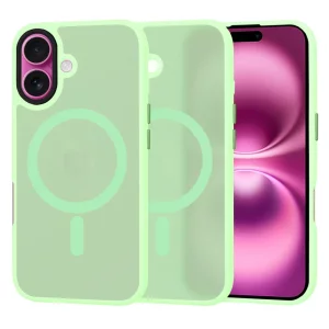 Husa pentru iPhone 16 Plus - Techsuit HaloFrost MagSafe Series - Light Green