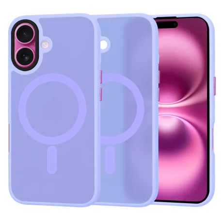 Husa pentru iPhone 16 Plus - Techsuit HaloFrost MagSafe Series - Light Purple