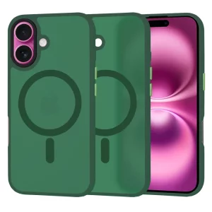 Husa pentru iPhone 16 Plus - Techsuit HaloFrost MagSafe Series - Midnight Green