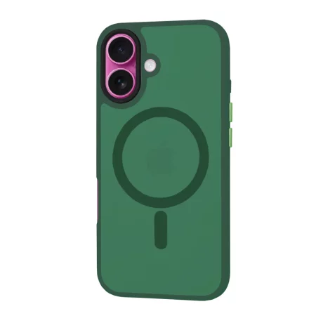 Husa pentru iPhone 16 Plus - Techsuit HaloFrost MagSafe Series - Midnight Green