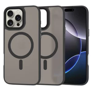 Husa pentru iPhone 16 Pro Max - Techsuit HaloFrost MagSafe Series - Black