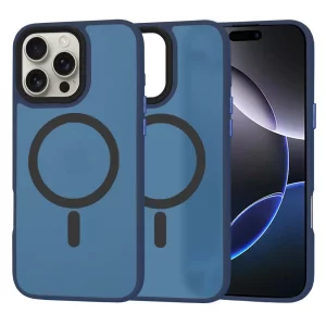 Husa pentru iPhone 16 Pro Max - Techsuit HaloFrost MagSafe Series - Deep Blue