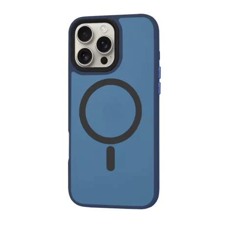 Husa pentru iPhone 16 Pro Max - Techsuit HaloFrost MagSafe Series - Deep Blue