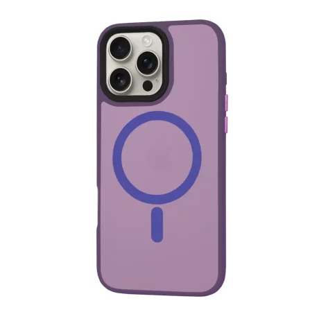 Husa pentru iPhone 16 Pro Max - Techsuit HaloFrost MagSafe Series - Deep Purple