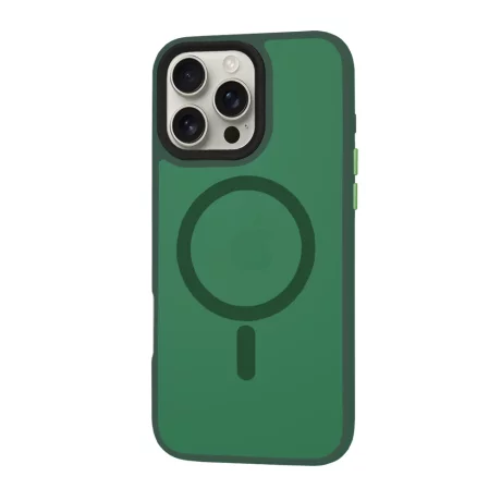 Husa pentru iPhone 16 Pro Max - Techsuit HaloFrost Series - Midnight Green