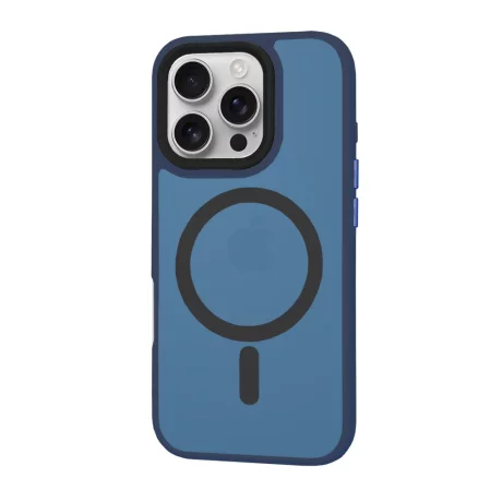 Husa pentru iPhone 16 Pro - Techsuit HaloFrost MagSafe Series - Deep Blue