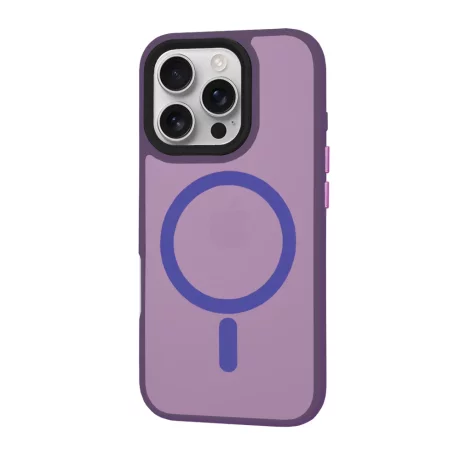 Husa pentru iPhone 16 Pro - Techsuit HaloFrost MagSafe Series - Deep Purple