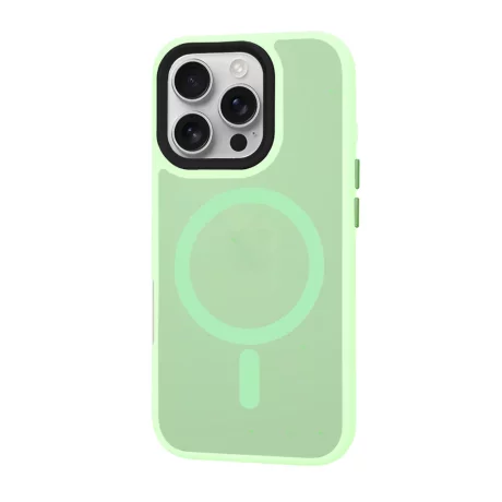 Husa pentru iPhone 16 Pro - Techsuit HaloFrost MagSafe Series - Light Green