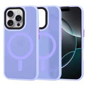 Husa pentru iPhone 16 Pro - Techsuit HaloFrost MagSafe Series - Light Purple