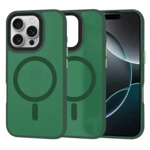 Husa pentru iPhone 16 Pro - Techsuit HaloFrost MagSafe Series - Midnight Green