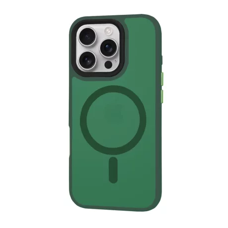 Husa pentru iPhone 16 Pro - Techsuit HaloFrost MagSafe Series - Midnight Green