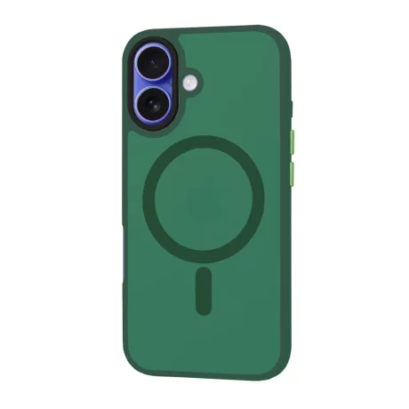 Husa pentru iPhone 16 - Techsuit HaloFrost MagSafe Series - Midnight Green