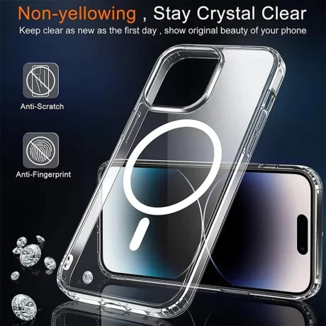 Husa pentru iPhone 16 - Techsuit MagSafe Pro - Transparent