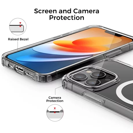 Husa pentru iPhone 16 - Techsuit MagSafe Pro - Transparent