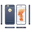 Husa pentru iPhone 6 Plus / iPhone 6s Plus - Techsuit Carbon Silicone - Blue