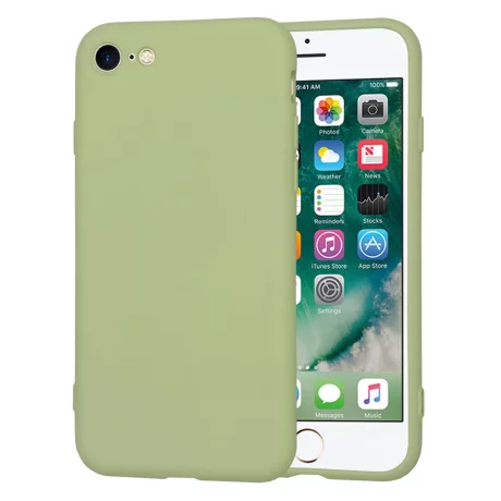 Husa pentru iPhone 7 / iPhone 8 / iPhone SE 2, SE 2020 / iPhone SE 3, SE 2022 - Techsuit SoftFlex - Matcha