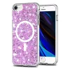 Husa pentru iPhone 7 / iPhone 8 / iPhone SE 2, SE 2020 / iPhone SE 3, SE 2022  - Techsuit Sparkly Glitter MagSafe - Magenta