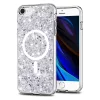 Husa pentru iPhone 7 / iPhone 8 / iPhone SE 2, SE 2020 / iPhone SE 3, SE 2022 - Techsuit Sparkly Glitter MagSafe - White