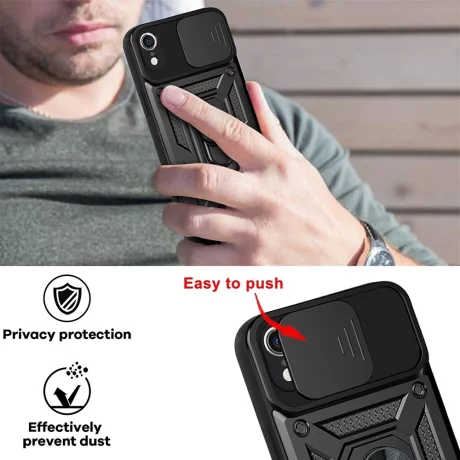 Husa pentru iPhone XR - Techsuit CamShield Series - Blue
