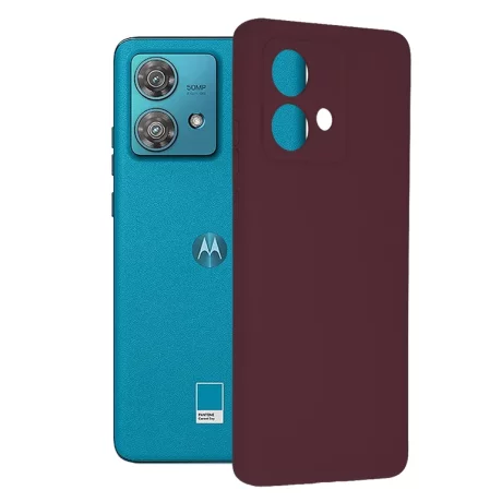 Husa pentru Motorola Edge 40 Neo - Techsuit Soft Edge Silicone - Plum Violet