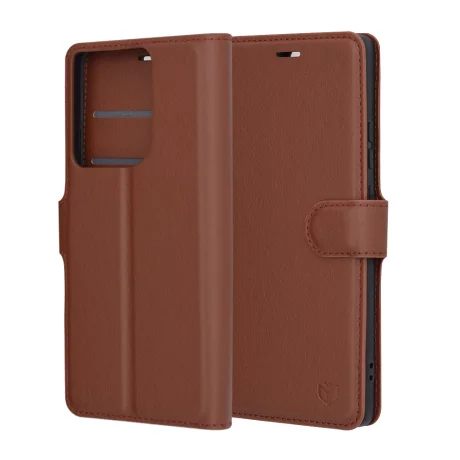 Husa pentru Motorola Edge 50 - Techsuit Leather Folio - Brown