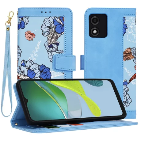 Husa pentru Motorola Moto E13 - Techsuit FlipCraft - Vibrant Blue