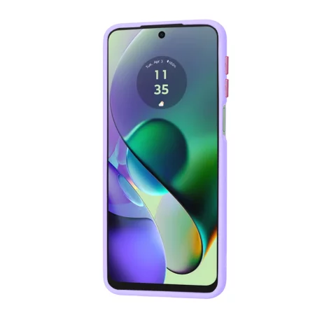 Husa pentru Motorola Moto G54 - Techsuit HaloFrost Series - Light Purple