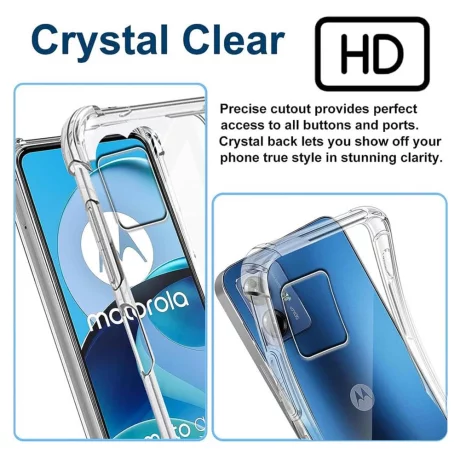 Husa pentru Motorola Moto G54 - Techsuit Shockproof Clear Silicone - Clear