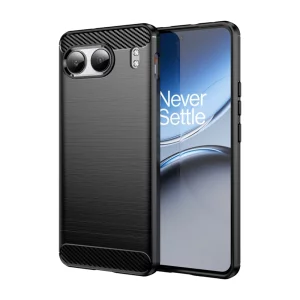 Husa pentru OnePlus Nord 4 - Techsuit Carbon Silicone - Black