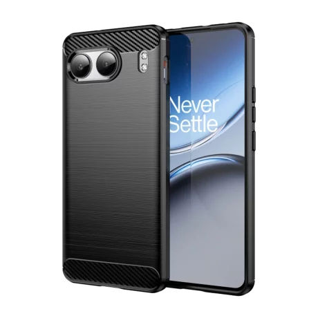 Husa pentru OnePlus Nord 4 - Techsuit Carbon Silicone - Black