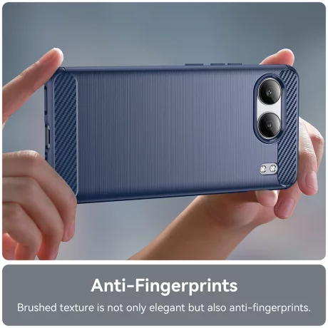 Husa pentru OnePlus Nord 4 - Techsuit Carbon Silicone - Blue