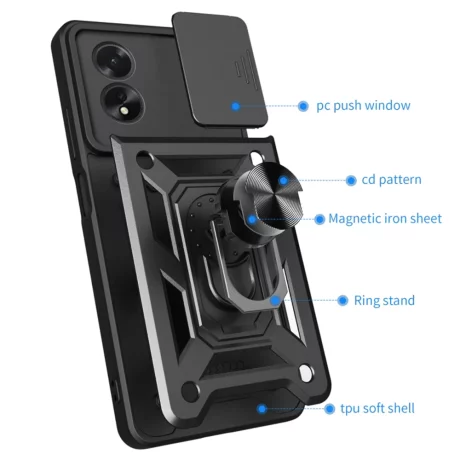 Husa pentru Oppo A38 / A18 - Techsuit CamShield Series - Blue