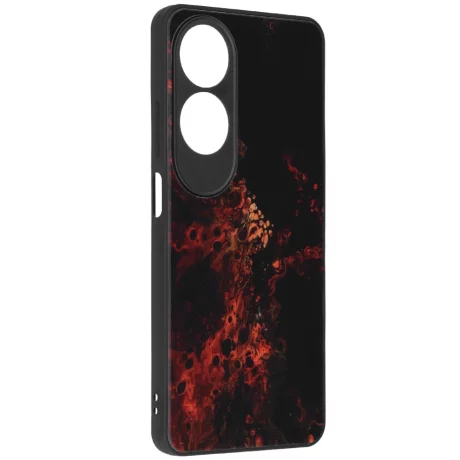 Husa pentru Oppo A60 4G - Techsuit Glaze Series - Red Nebula
