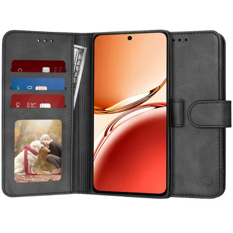 Husa pentru Oppo Reno12 F 4G / Reno12 F 5G / Reno12 FS - Techsuit Diary Book - Black
