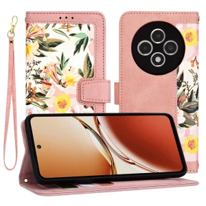 Husa pentru Oppo Reno12 F 4G / Reno12 F 5G / Reno12 FS - Techsuit FlipCraft - Sweetheart Pink