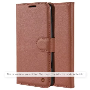 Husa pentru Oppo Reno12 F 4G / Reno12 F 5G / Reno12 FS - Techsuit Leather Folio - Brown