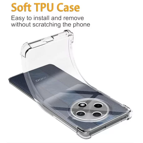 Husa pentru Oppo Reno12 F 4G / Reno12 F 5G / Reno12 FS - Techsuit Shockproof Clear Silicone - Clear